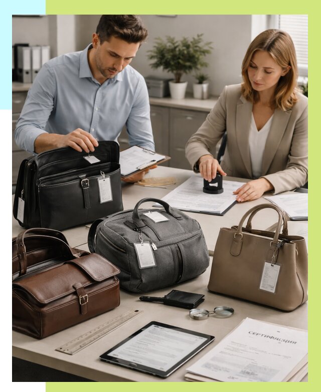 Сертификация сумок в Анжере-Судженске от 7693 руб. | Алешин-Нжр