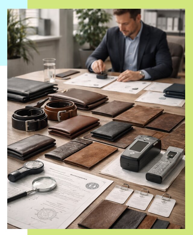 Сертификация кожаных изделий в Анжере-Судженске от 12308 р. | Алешин-Нжр