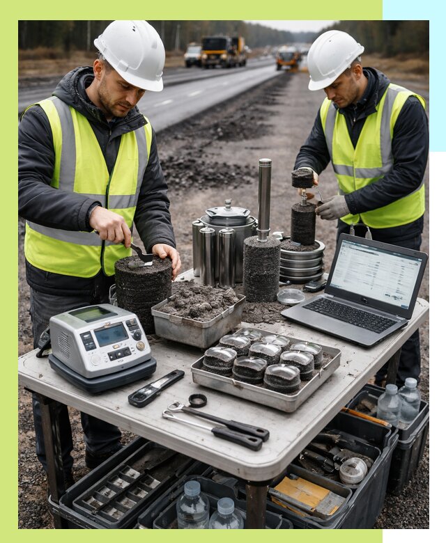 Сертификация асфальта: испытания и подтверждение в Анжере-Судженске