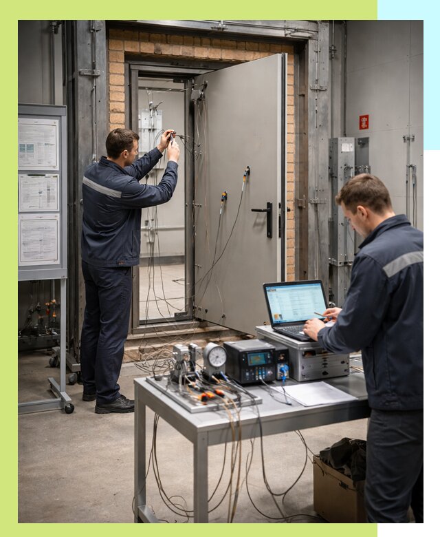 Сертификация противопожарных дверей в Анжере-Судженске по ГОСТ и ТР