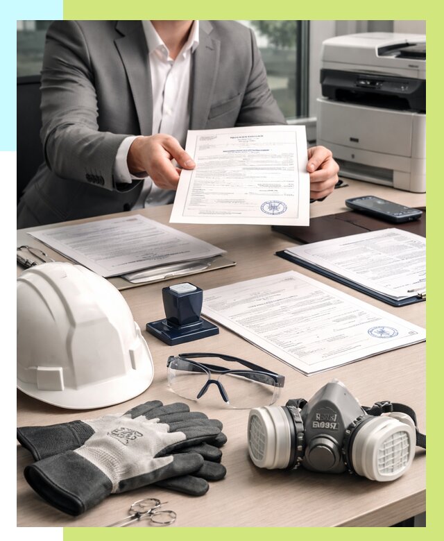 Сертификация СИЗ в Анжере-Судженске от 15386 р. | Алешин-Нжр оформить