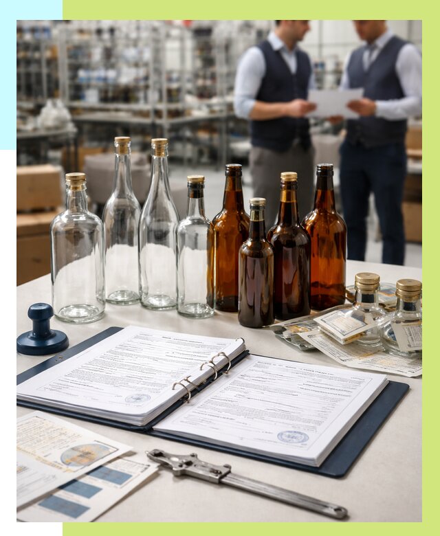 Сертификация стеклянных бутылок в Анжере-Судженске от 25643 р. | Алешин-Нжр
