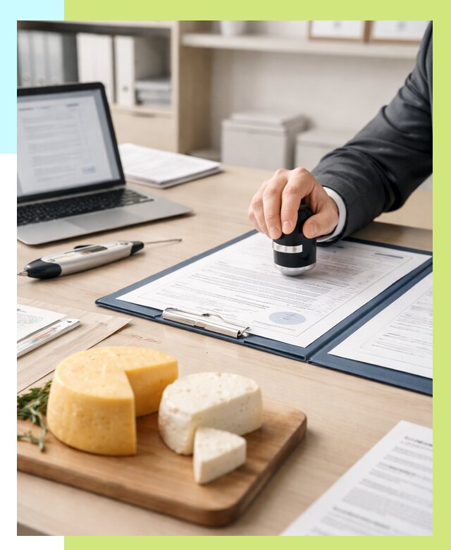 Сертификация сыров в Анжере-Судженске от 15386 р | Сертификат на сыр Алешин-Нжр