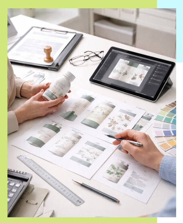 Профессиональная разработка дизайна и текста этикетки продукции в Анжере-Судженске