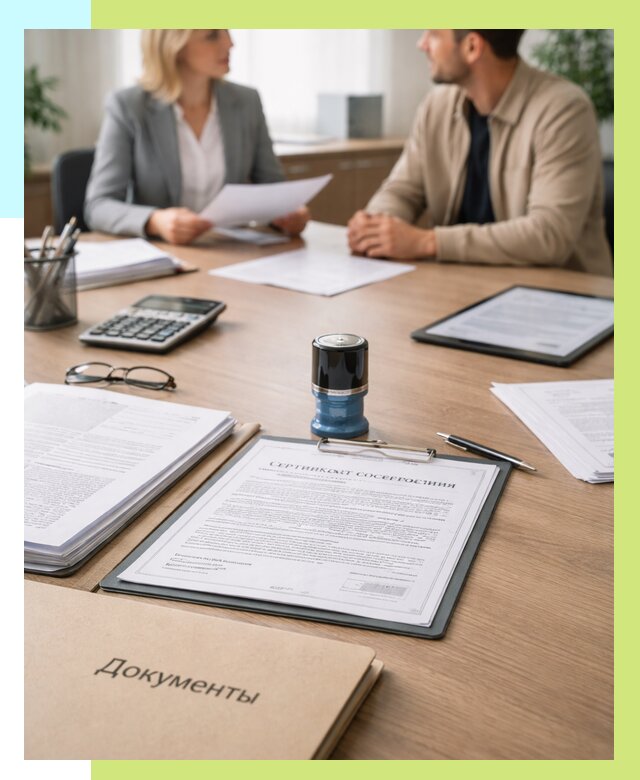 Сертификат соответствия на продукцию в Анжере-Судженске от 15386 р.|Алешин-Нжр