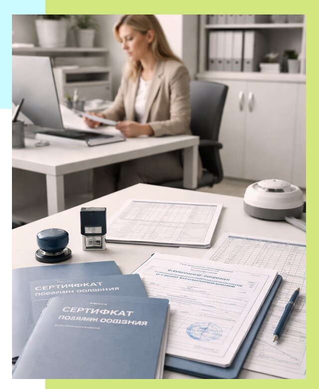 Сертификаты пожарной безопасности в Анжере-Судженске от 15386 р. | Алешин-Нжр