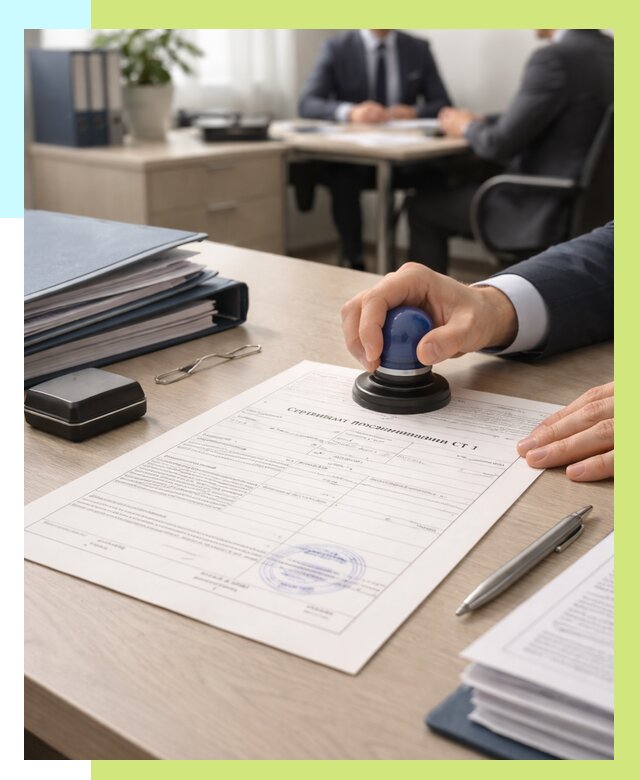 Сертификат происхождения СТ 1 в Анжере-Судженске от 4616 р. | Алешин-Нжр