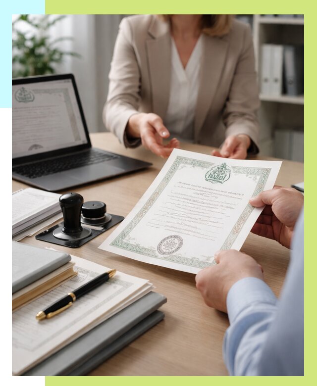 Халяль сертификат в Анжере-Судженске, получить от 15386 р. | Алешин-Нжр