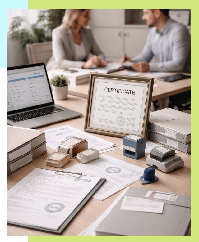 Сертификация компании в Анжере-Судженске от 46157 р. | Алешин-Нжр — заказ